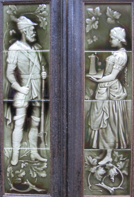 American Encaustic Fireplace Panels