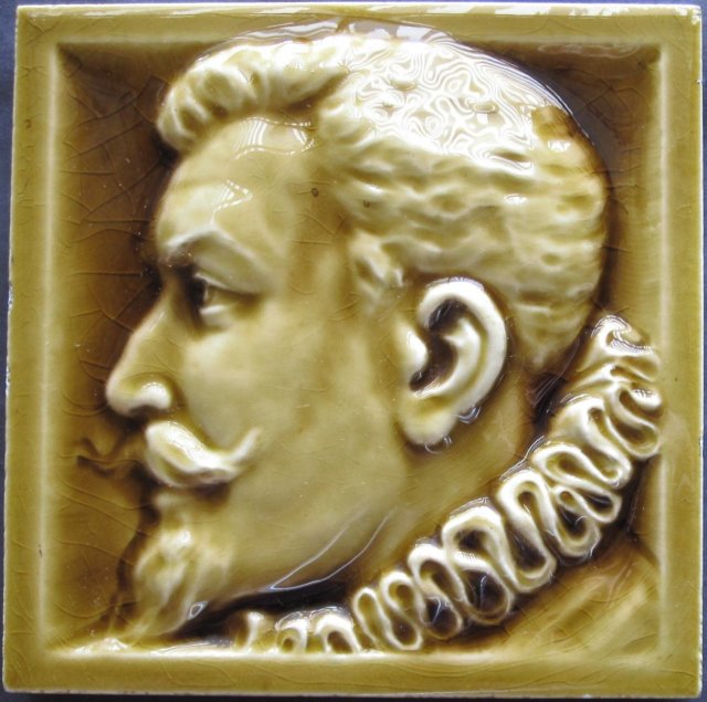American Majolica Portrait Tile - AETCO