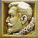 American Majolica Portrait Tile - AETCO