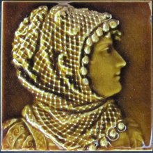 American Majolica Portrait Tiles - Trent