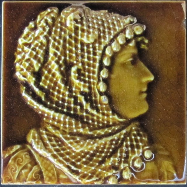 American Majolica Portrait Tiles - Trent