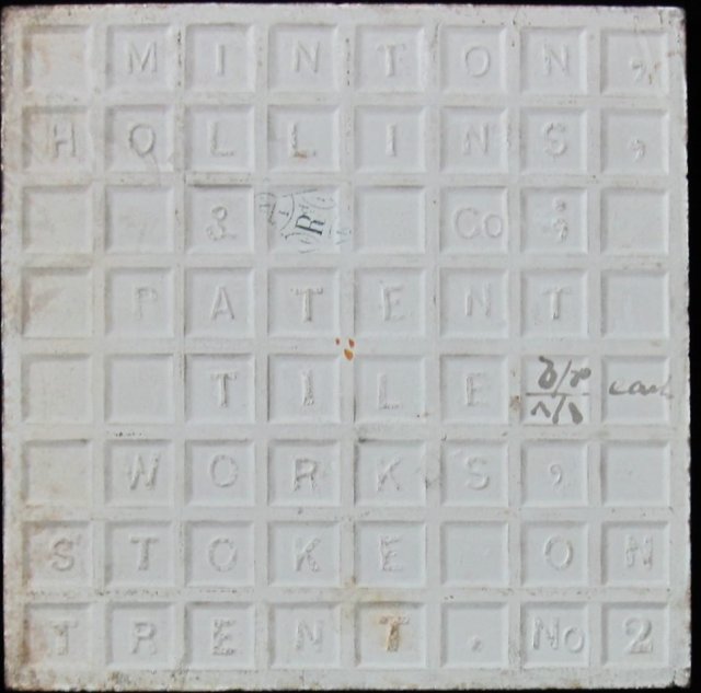 Antique Minton Hand-Colored Tile-Bee