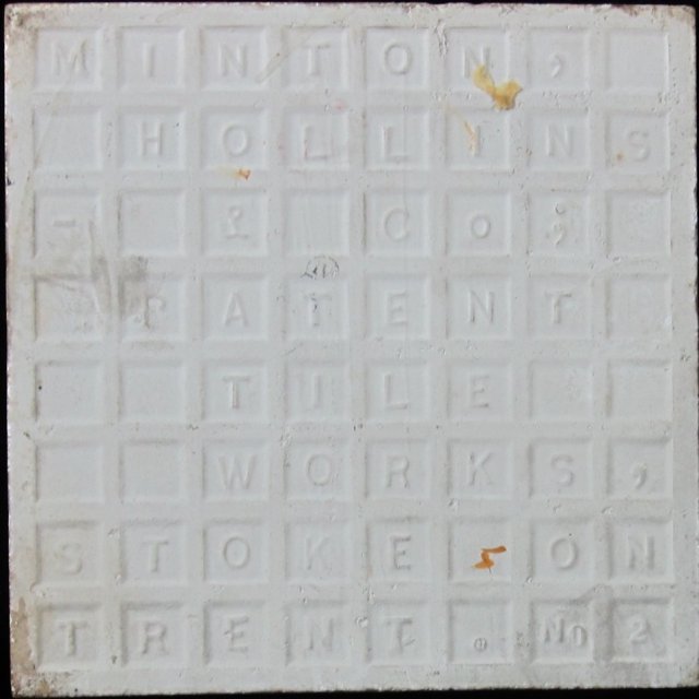 Antique Minton Hand-Colored Tile-Bee