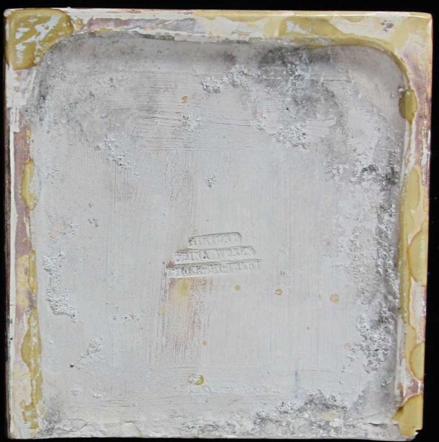 Antique Mintons China Works Majolica Portrait Tile