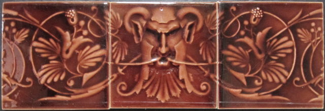 Antique American Fireplace Tile Panel - Kensington