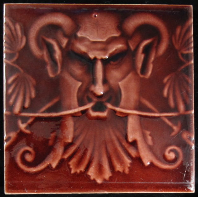 Antique American Fireplace Tile Panel - Kensington