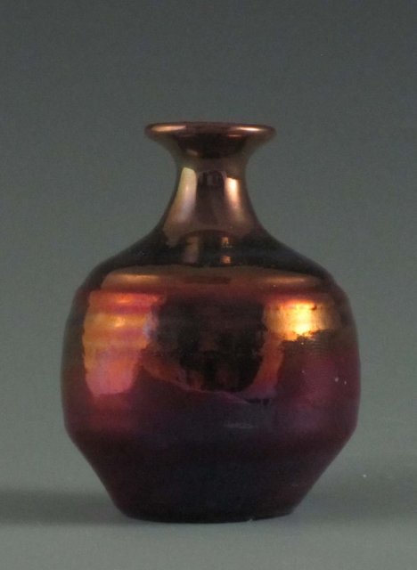 Fabulous Pewabic Pottery Iridescent Cabinet Vase