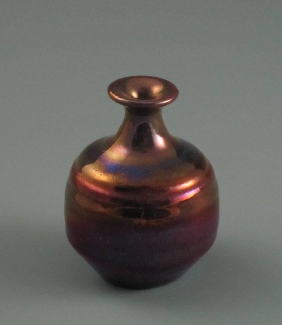 Fabulous Pewabic Pottery Iridescent Cabinet Vase