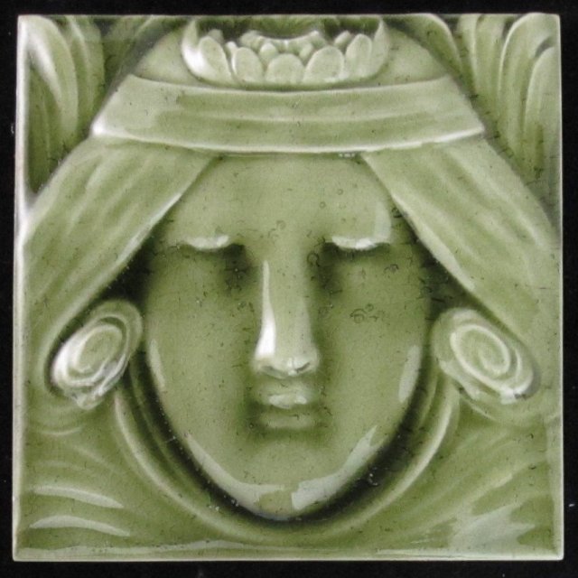 German Jugendstil/Art Nouveau Tile - Meissen