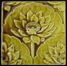 Antique English Majolica Minton Hollins Tile