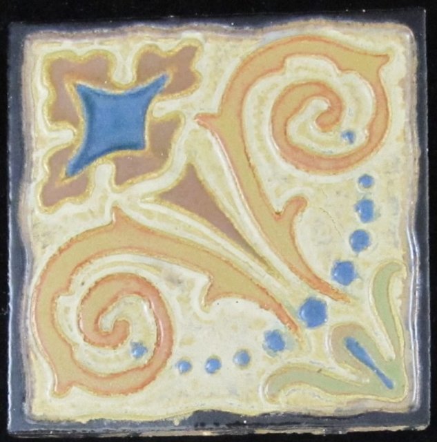 Antique American Arts & Crafts Tile - Flint Faience