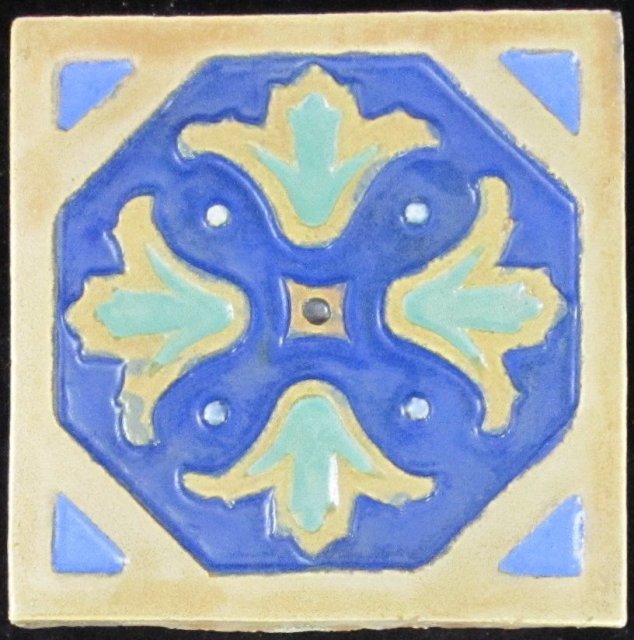 Antique American Arts & Crafts Tile - Flint Faience
