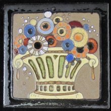 Antique American Arts & Crafts Tile - Flint Faience