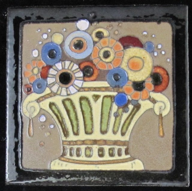Antique American Arts & Crafts Tile - Flint Faience