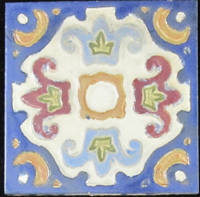 Antique American Arts & Crafts Tile - Flint Faience