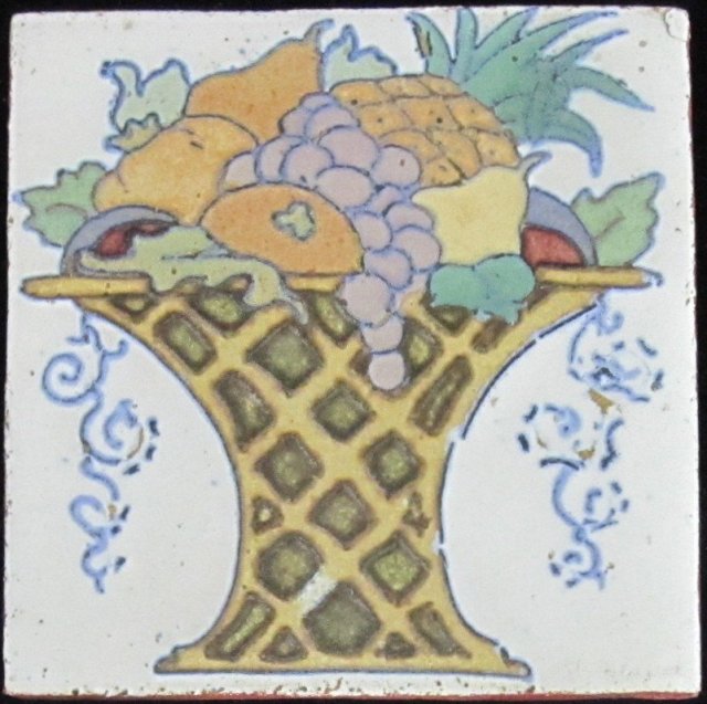 Antique American Arts & Crafts Tile - Flint Faience