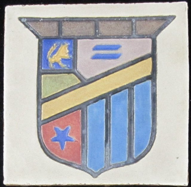 Antique American Arts & Crafts Flint Faience Tile