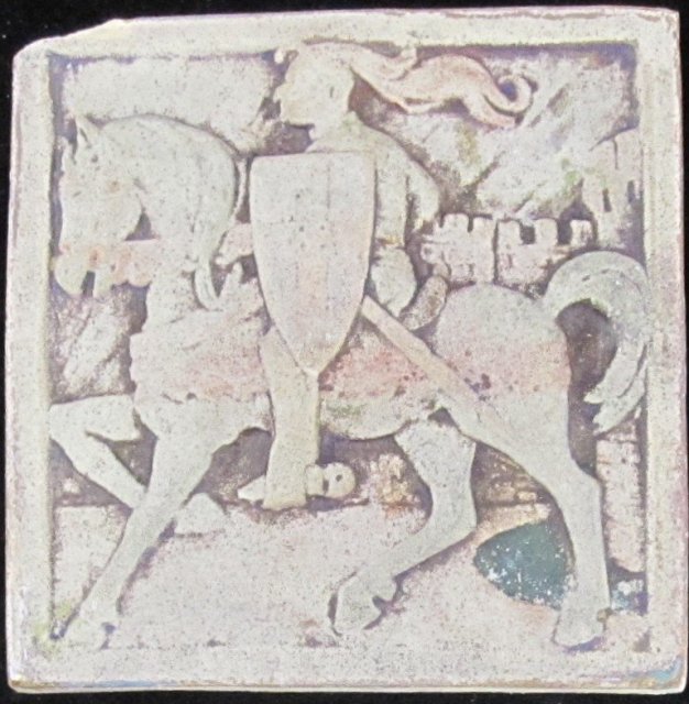 Antique American Caifornia Art Tile