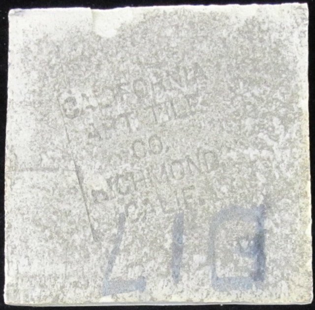 Antique American Caifornia Art Tile