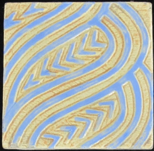 Antique American Caifornia Art Tile