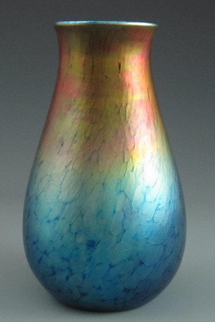 Sunset Heart Art Glass Vase, Lundberg Studios