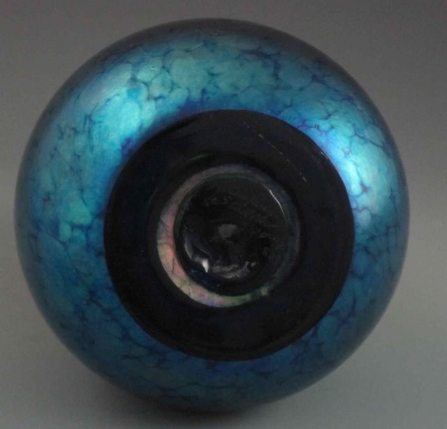 Sunset Heart Art Glass Vase, Lundberg Studios