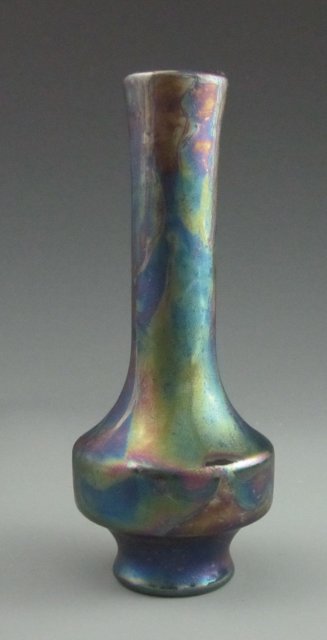 Fantastic, Iridescent Art Nouveau Pot by Massier