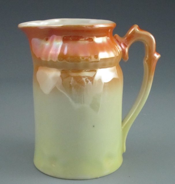 Antique Bavarian Porcelain Lustre-Ware Pitcher