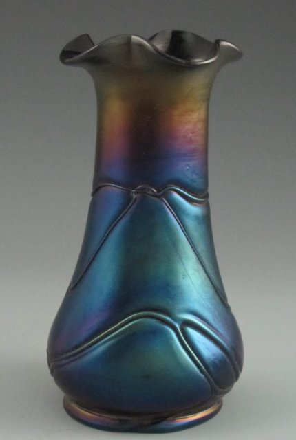 Antique Bohemian Art Glass Vase - Loetz?
