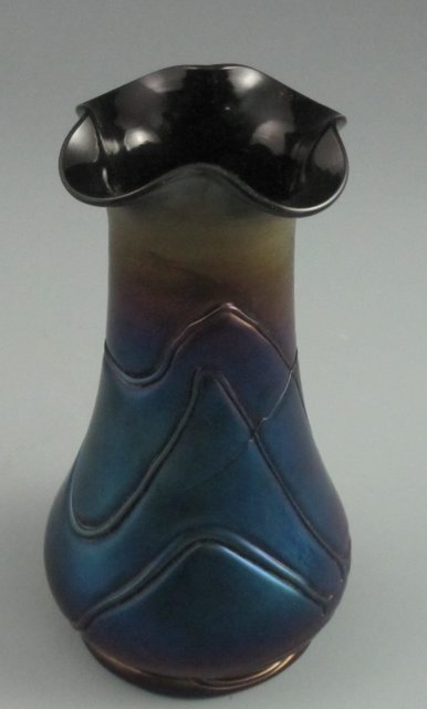 Antique Bohemian Art Glass Vase - Loetz?