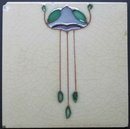 Antique English Art Nouveau Tile
