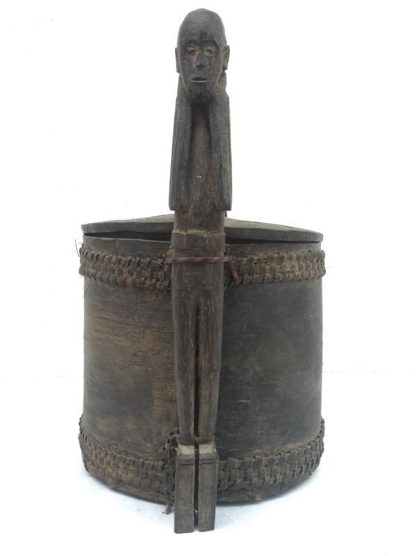 AUTHENTIC ANTIQUE 240mm LUPONG CONTAINER Medicine Box Chamber Statue Guardian