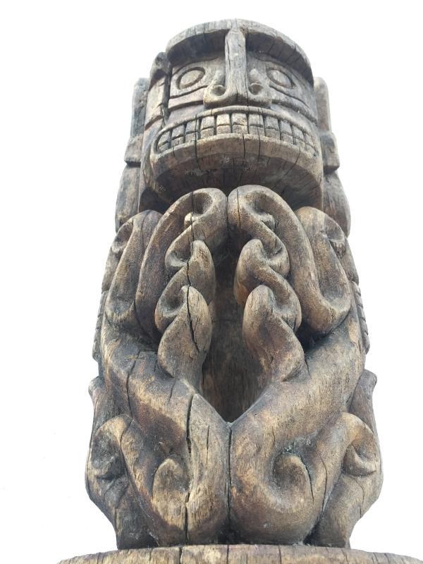 ANTIQUE 520mm KORWAR STATUE Cenderawasih Oceanic Art Sculpture Image Artifact