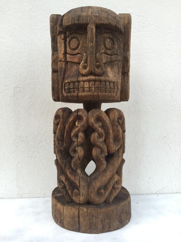 ANTIQUE 520mm KORWAR STATUE Cenderawasih Oceanic Art Sculpture Image Artifact