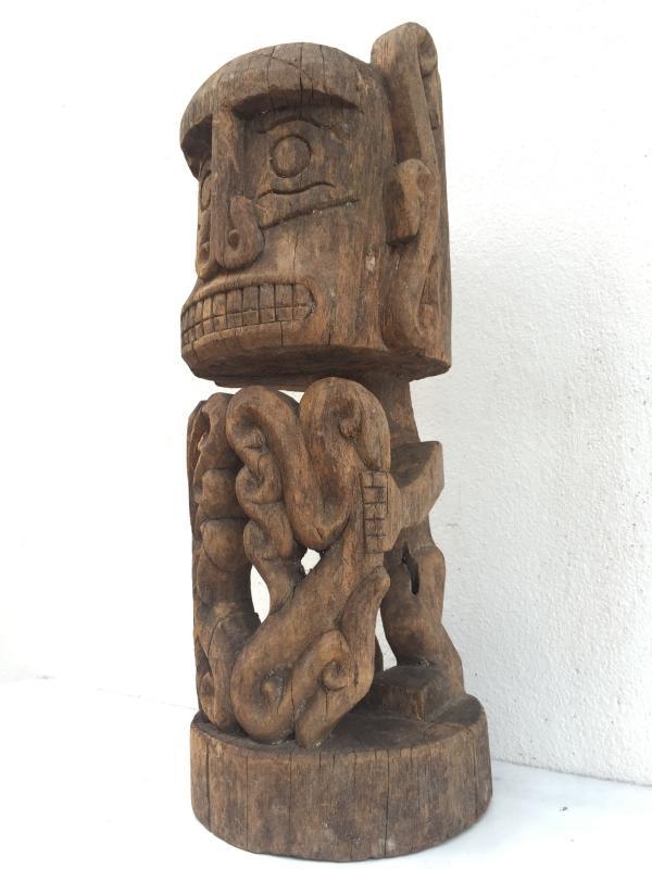 ANTIQUE 520mm KORWAR STATUE Cenderawasih Oceanic Art Sculpture Image Artifact