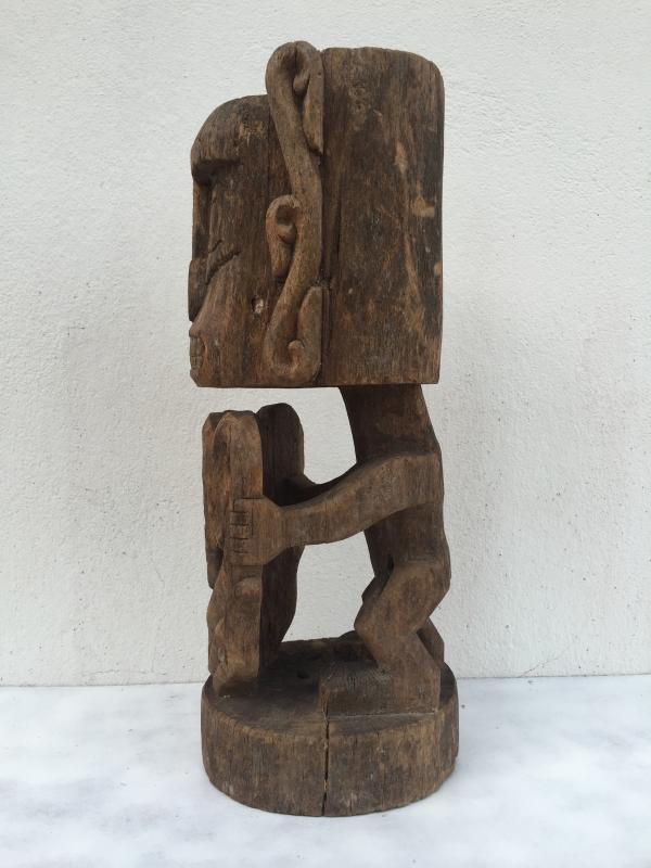 ANTIQUE 520mm KORWAR STATUE Cenderawasih Oceanic Art Sculpture Image Artifact