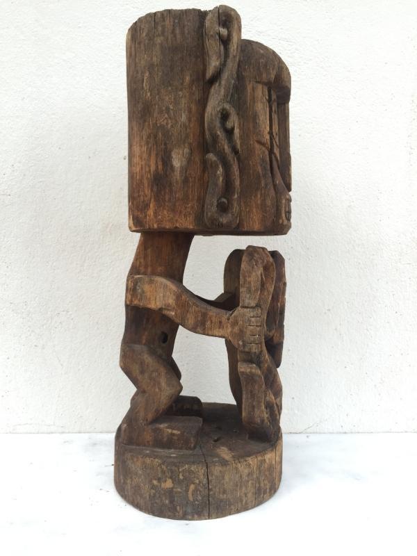 ANTIQUE 520mm KORWAR STATUE Cenderawasih Oceanic Art Sculpture Image Artifact