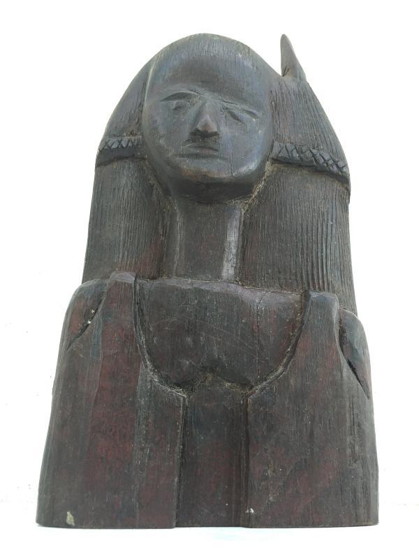 ABSTRACT BORNEO FIGURE 260mm/10.2 Female Statue Sculpture Primitive HARDWOOD