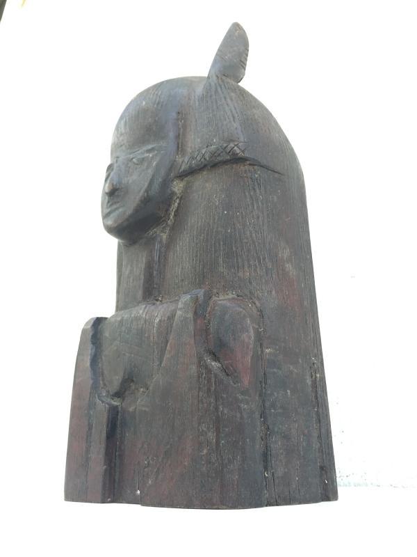 ABSTRACT BORNEO FIGURE 260mm/10.2 Female Statue Sculpture Primitive HARDWOOD