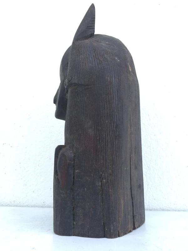 ABSTRACT BORNEO FIGURE 260mm/10.2 Female Statue Sculpture Primitive HARDWOOD