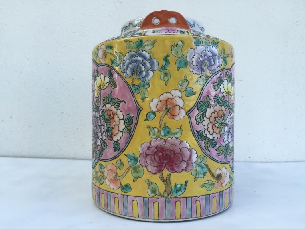 235mm GIANT TEAPOT BABA NYONYA Wedding Ware POT TEAKETTLE Old STEAMER PORCELAIN