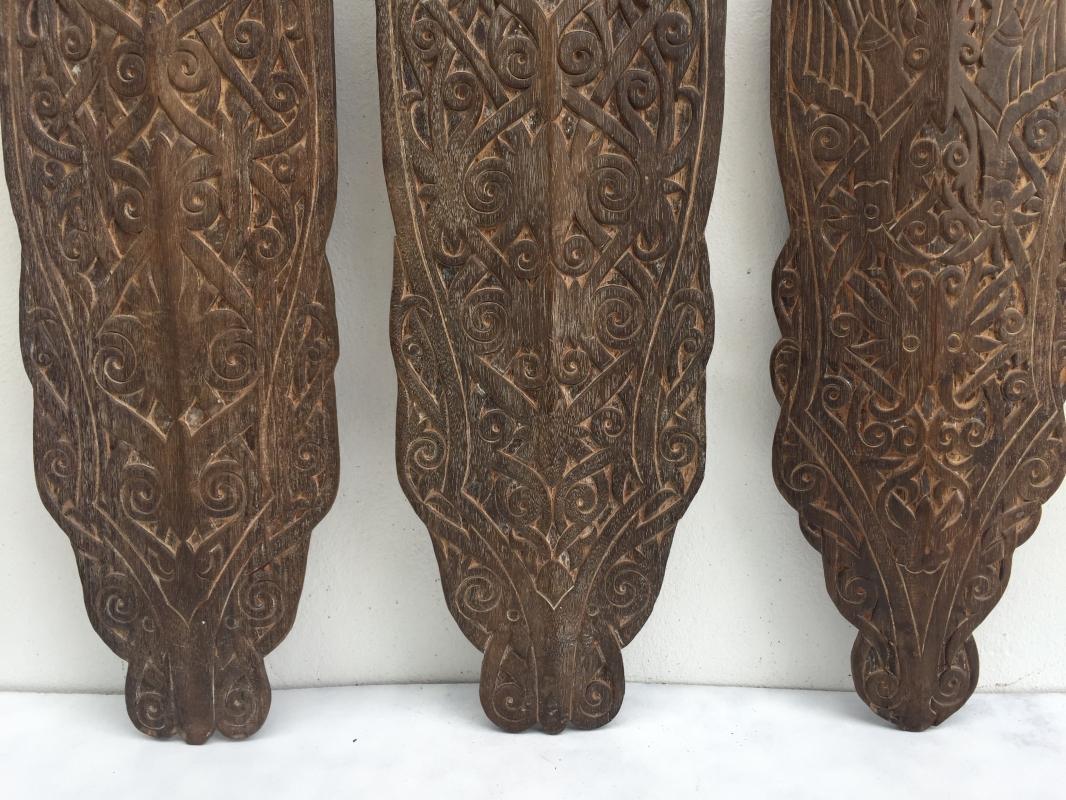 XxxL LARGE (Height: 47) ASIAN ARMOR Tribe Dayak Asia Shield Wall Panel Painting