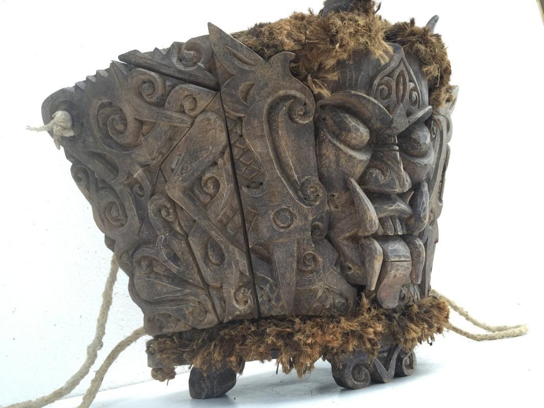 DAYAK MODANG Baby Child Carrier Backpack Sling Bag Borneo Asia Craft Artifact