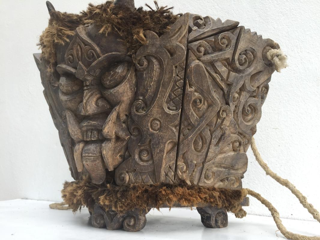 DAYAK MODANG Baby Child Carrier Backpack Sling Bag Borneo Asia Craft Artifact