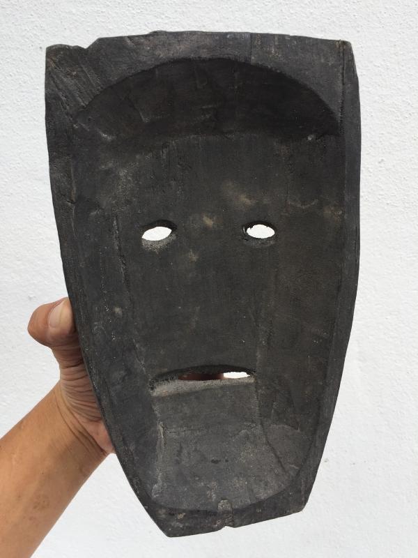 BORNEO MASK OLD ASIAN ARTIFACT Topeng Wood Wall Decoration Face Facial Statue