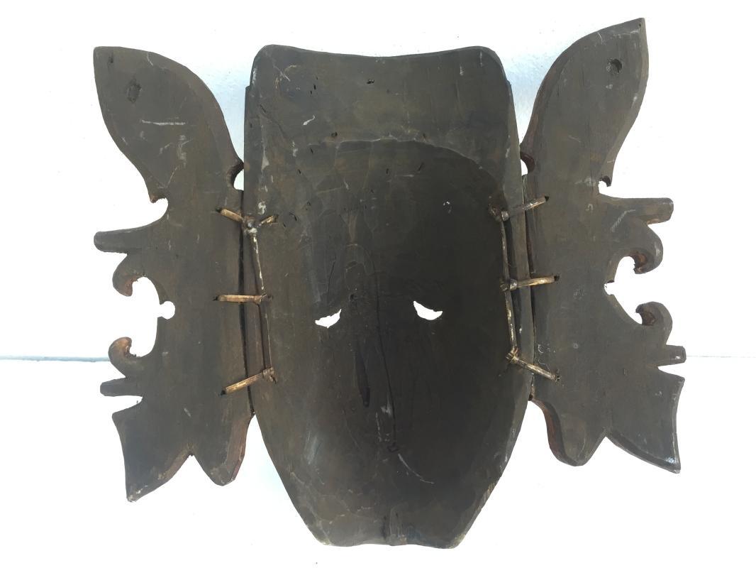 #5 DAYAK GHOST MASK Office Home Bar Pub Wall Deco Craft TOPENG HUDOG DYAK BORNEO