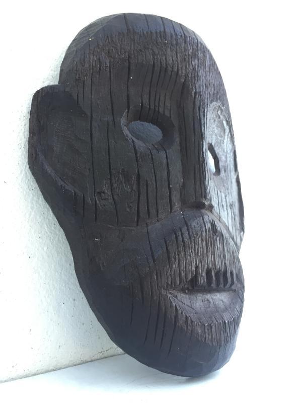 IRONWOOD DAYAK AHE 290mm MASK Borneo Facial Face Dyak Native Tribal Artefact