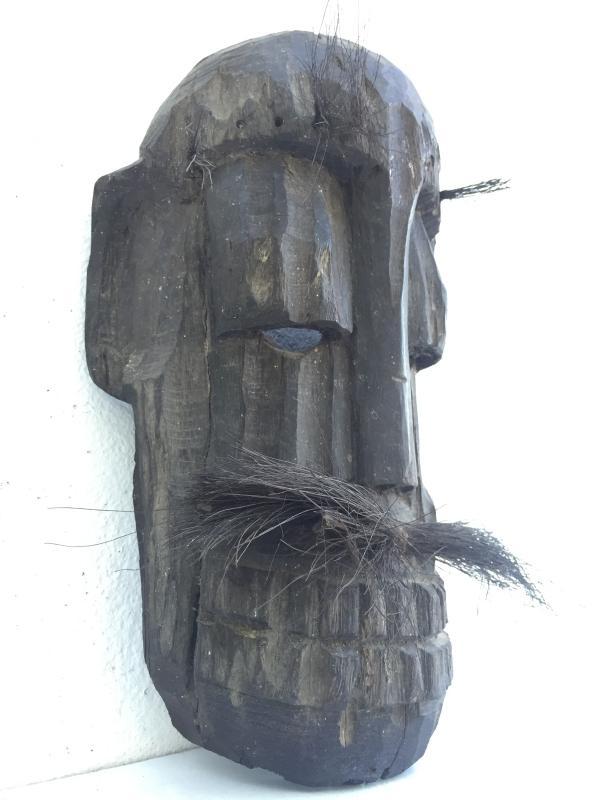 TOPENG DAYAK AHE 310mm PELAIK MASK Borneo Facial Face Dyak Native Tribe Artifact