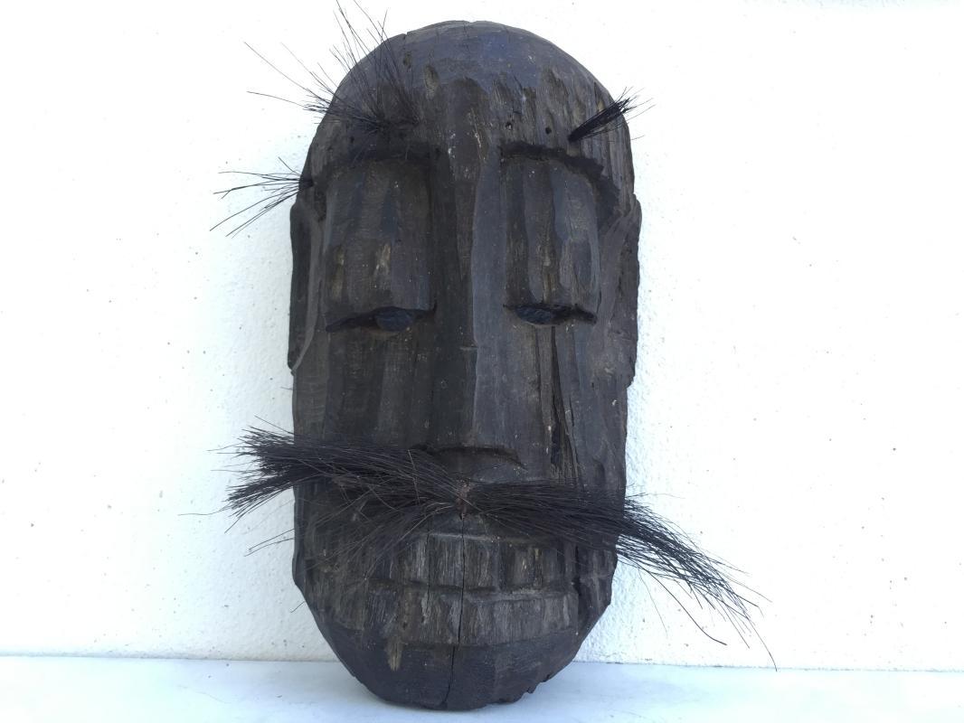TOPENG DAYAK AHE 310mm PELAIK MASK Borneo Facial Face Dyak Native Tribe Artifact
