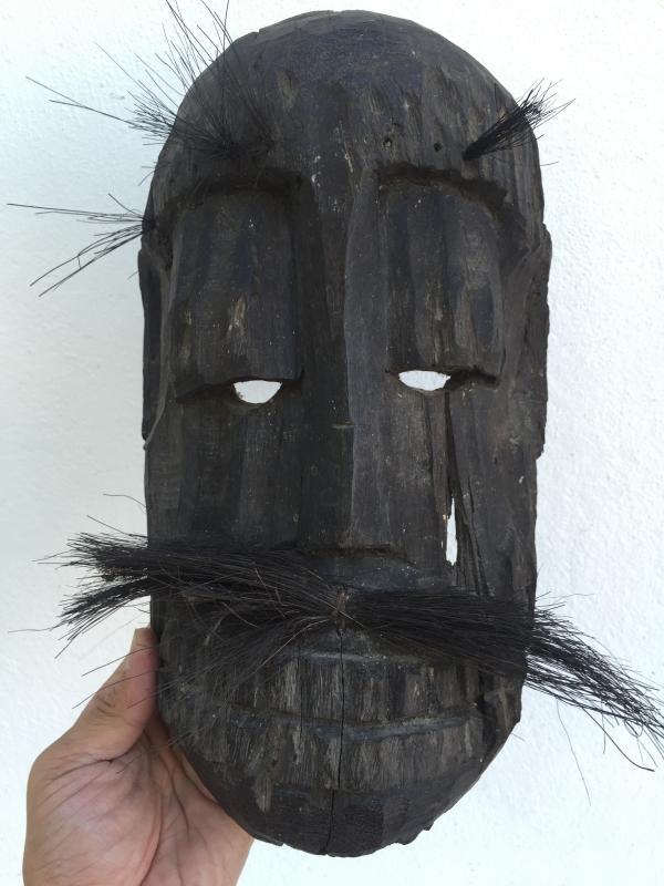 TOPENG DAYAK AHE 310mm PELAIK MASK Borneo Facial Face Dyak Native Tribe Artifact